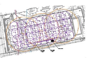 Figure 4, Initial Remediation Layout of Vertical System