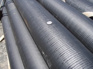 Slotted pipe. 