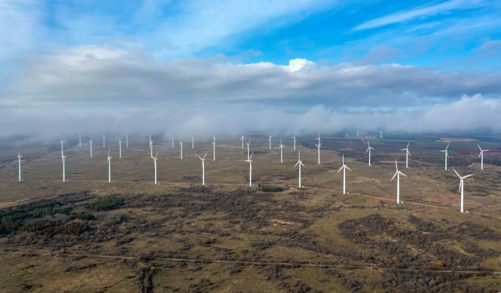 wind turbine farm